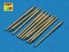 Aber 1:700L-22 Set of 10 pcs 356 mm barrels for Royal Navy King George V class battleships 1/700
